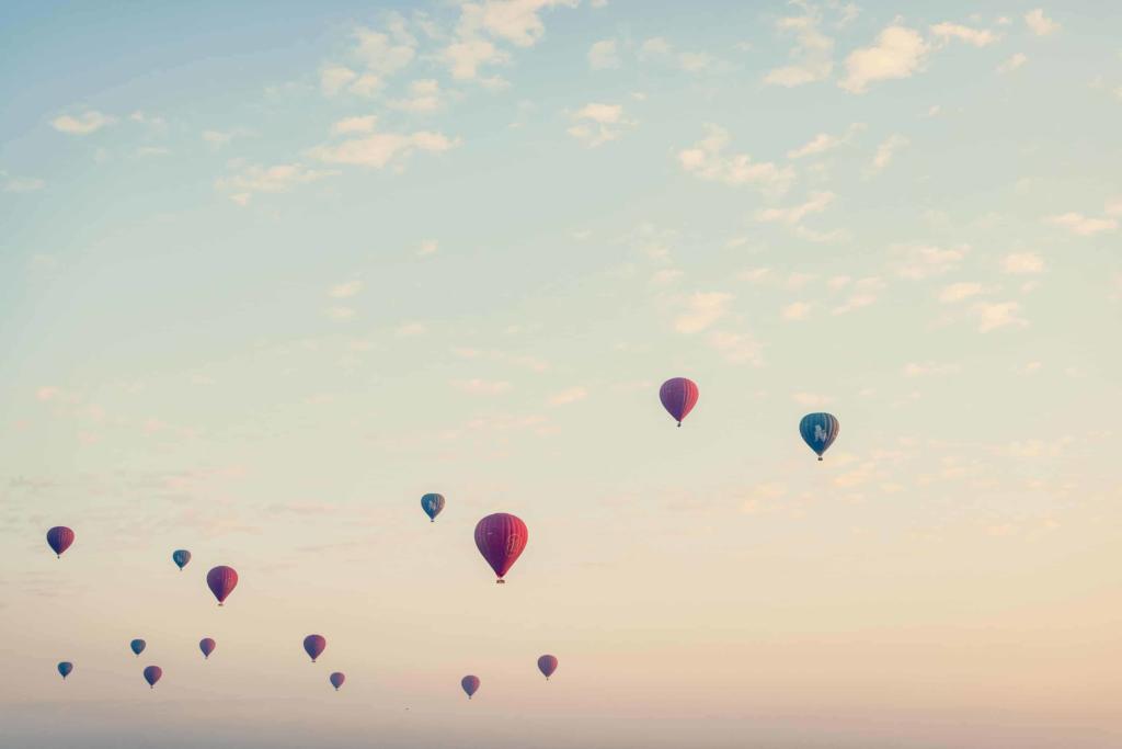 Balloons in sky