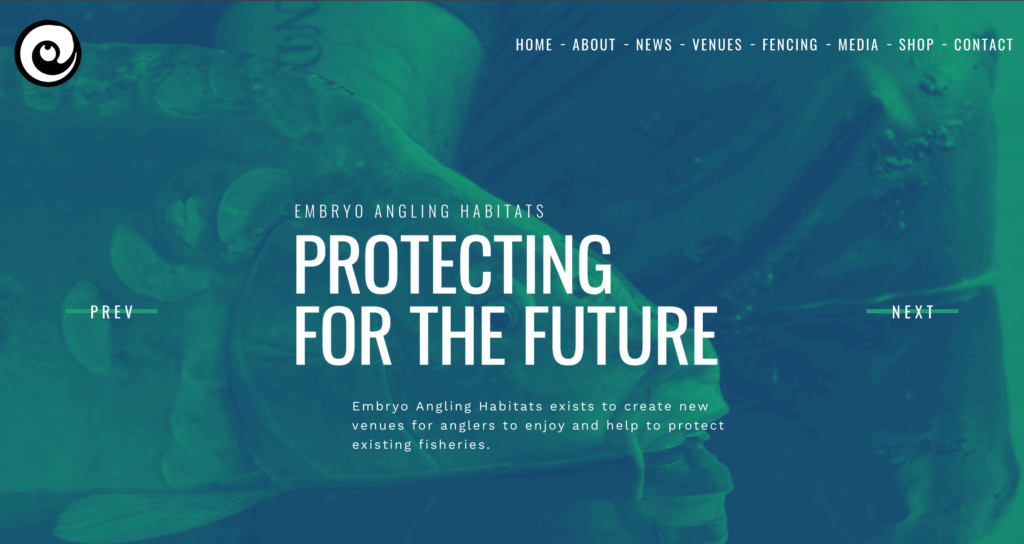 embryo angling homepage