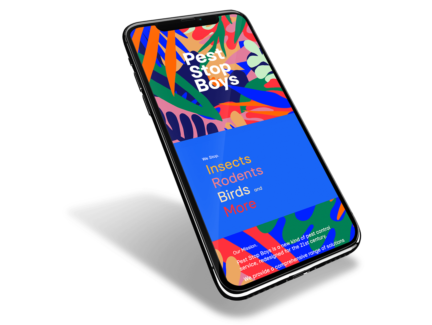 pest stop boys website on iphone