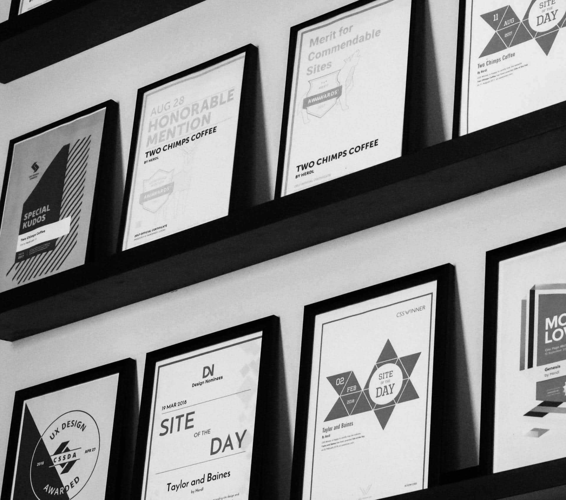 Herdl Awards for web design