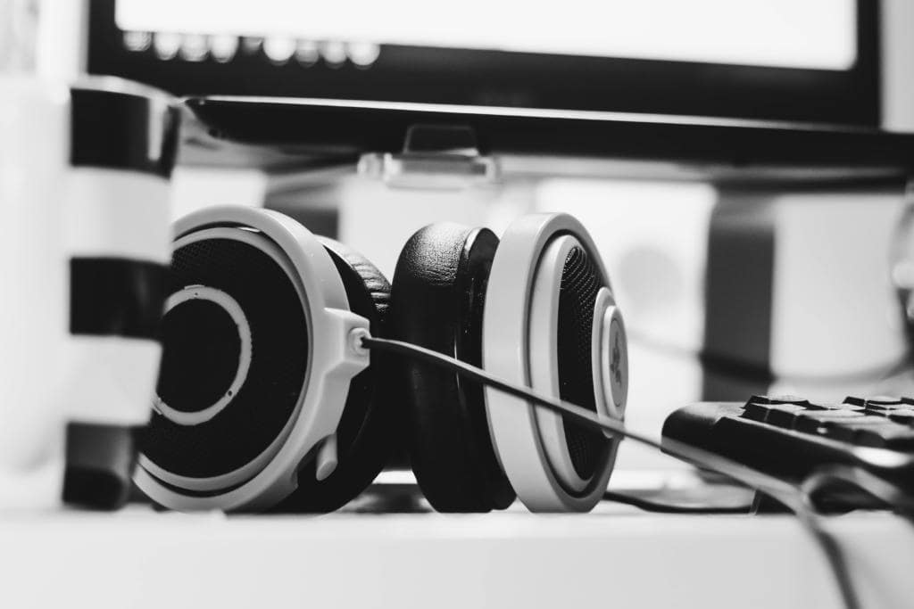 headphones in office