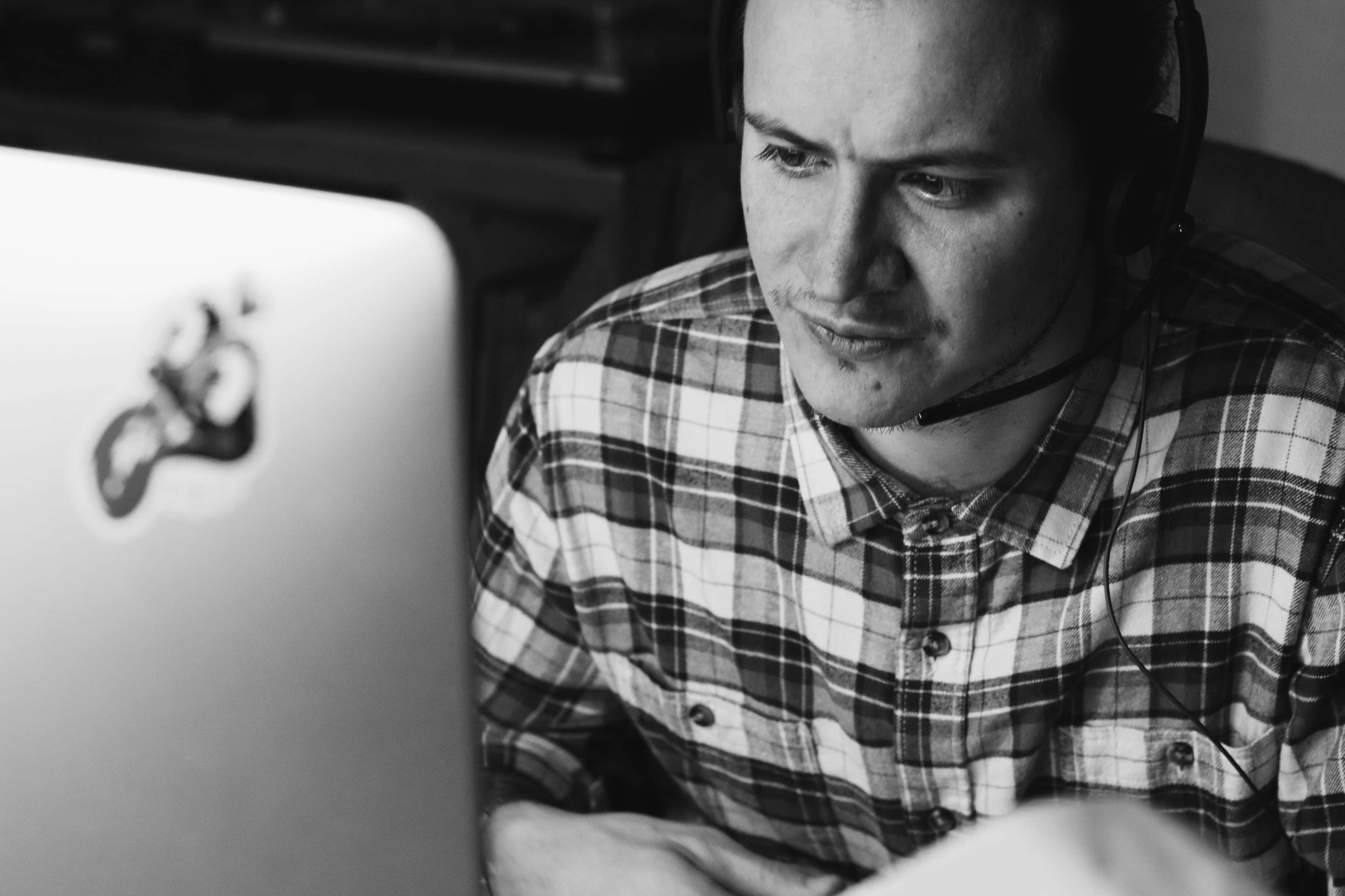 PM communicating using headset