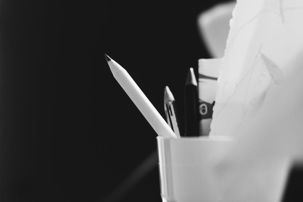 pencil in pot