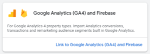 screenshot to show how to link Google Ads to Google Analytics 4