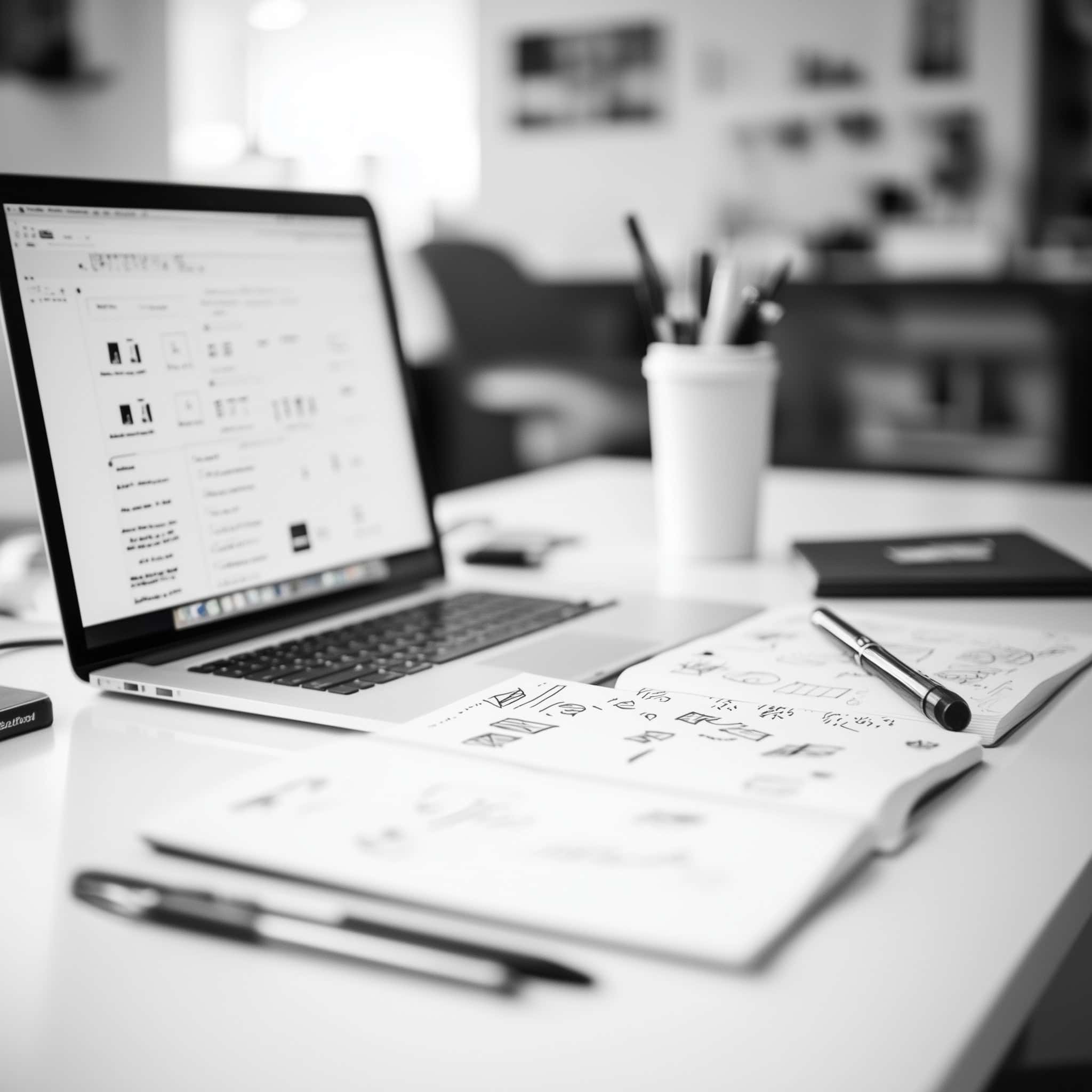 strategy notes on desk